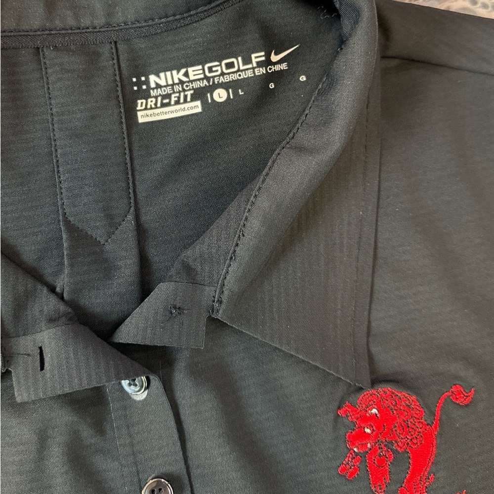 Nike Golf Women's Large Black Dri-FIT Polo Shirt Dragonberry Embroidered - Picture 4 of 10